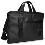 DOGS BY BELUCHI BLACK MENS BRIEFCASE