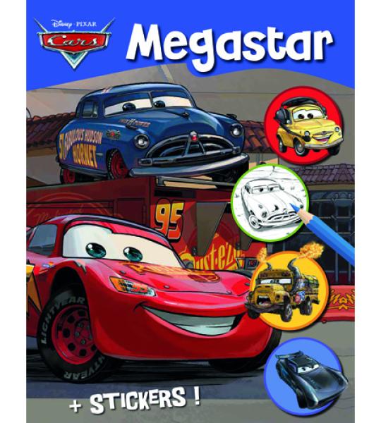 MEGA COLOURING BOOK 128 PGS - CARS