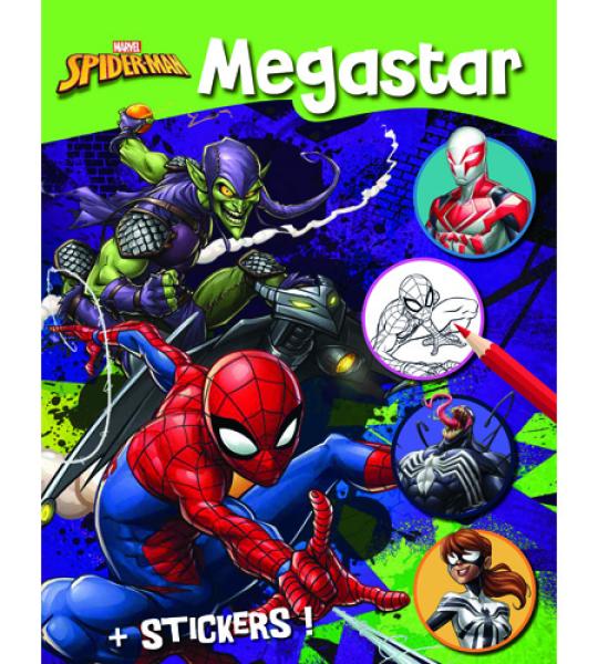 MEGA COLOURING BOOK 128 PGS - SPIDERMAN