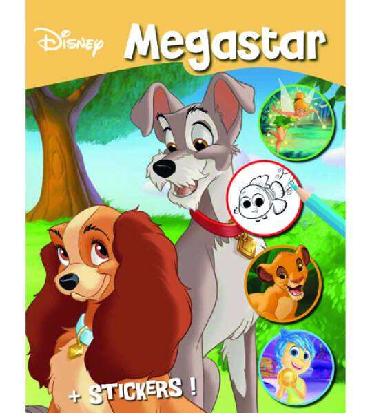 mega colouring book 128 pgs - filmstars