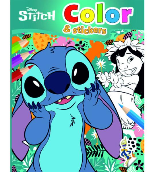 COLOUR & STICKER BOOK 32 PGS - STITCH