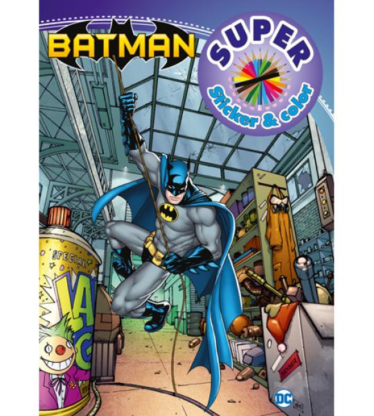 COLOURING & STICKER BOOK - BATMAN