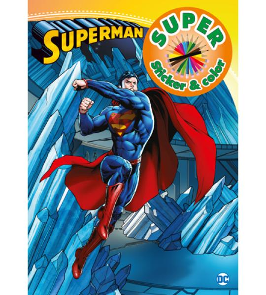 COLOURING & STICKER BOOK - SUPERMAN