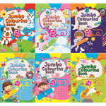 jumbo colouring book 256 pgs - 6 asstd