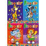 mini colouring book 64 pgs - 4 assorted