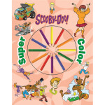 colour book + pencils 32 pgs - scooby do