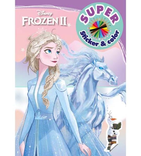 COLOURING & STICKER BOOK - FROZEN