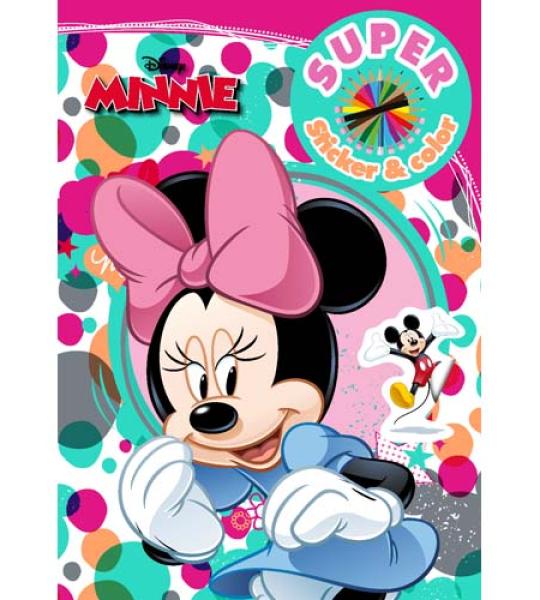 COLOURING & STICKER BOOK- MINNIE