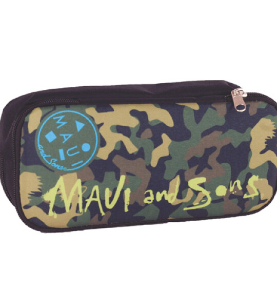 MAUI & SONS CAMOFLAGE OVAL PENCIL CASE