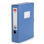 BOX FILE 7.5CM THICK BLUE