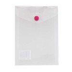 BUTTON ENVELOPE A7 TRSP WHITE PLASTIC