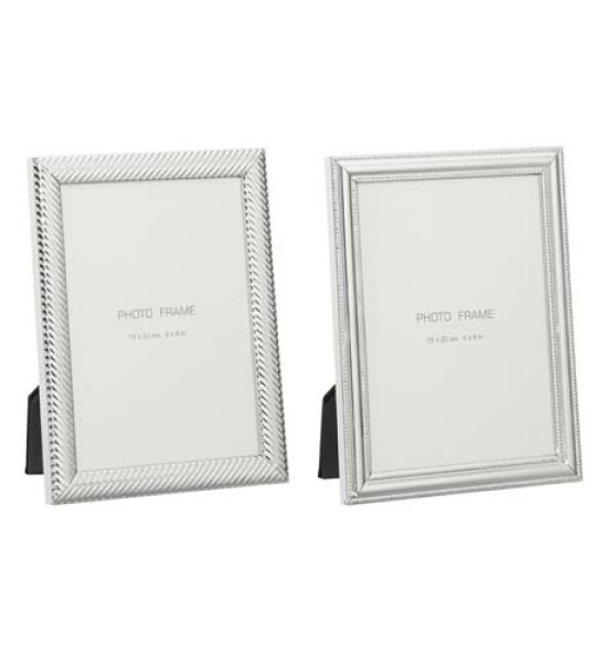 SILVER PHOTO FRAME 17 X 22 CM (15 X 20)