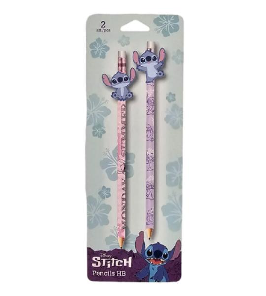 STITCH PENCILS HB WITH ERASER X2 IN BLIS
