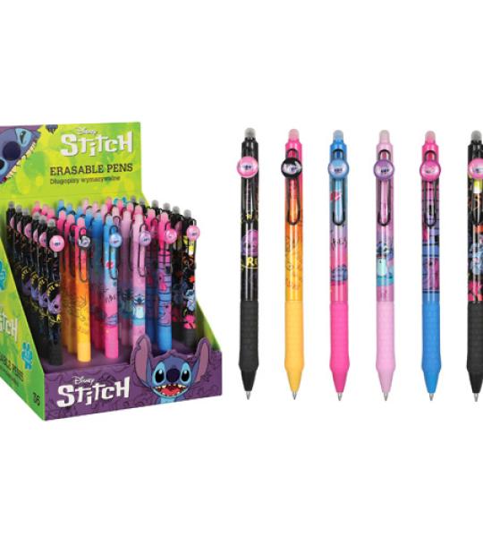 STITCH ERASABLE PEN BLACK ASSTD X36
