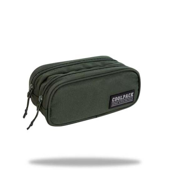 PENCIL CASE CLEVER - ARMY GREEN