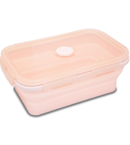 LUNCH BOX SILICONE - POWDER PEACH