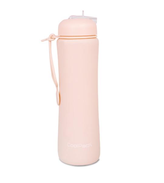 WATER BOTTLE SILICONE - POWDER PEACH