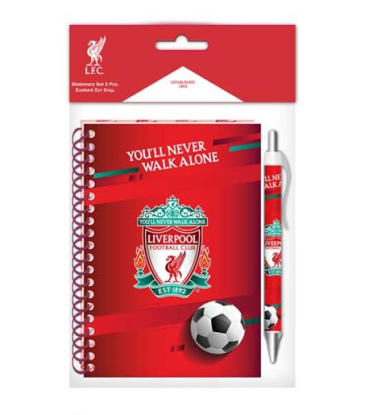 LIVERPOOL NOTEPAD WITH PEN 10x15