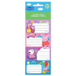 PEPPA PIG NAME LABELS 20PCS 5 SHEETS