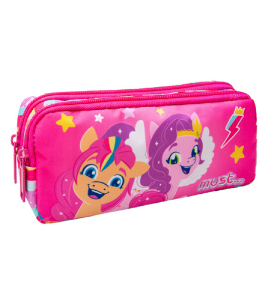 MY LITTLE PONY PENCIL CASE 2ZIPPERS UNIQ