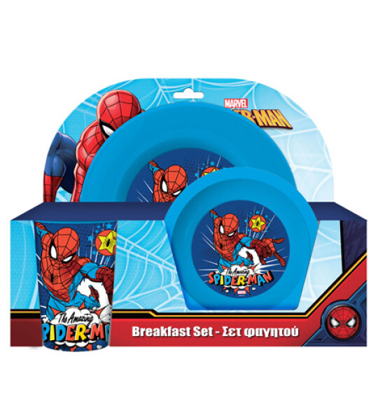 SPIDERMAN BREAKFAST SET 3PCS