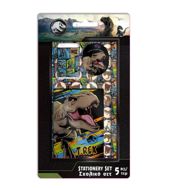 JURASSIC STATIONERY SET 5 PCS