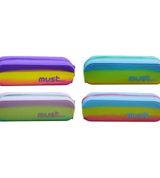 MUST SILICONE PENCIL CASE MULTICOLOURED