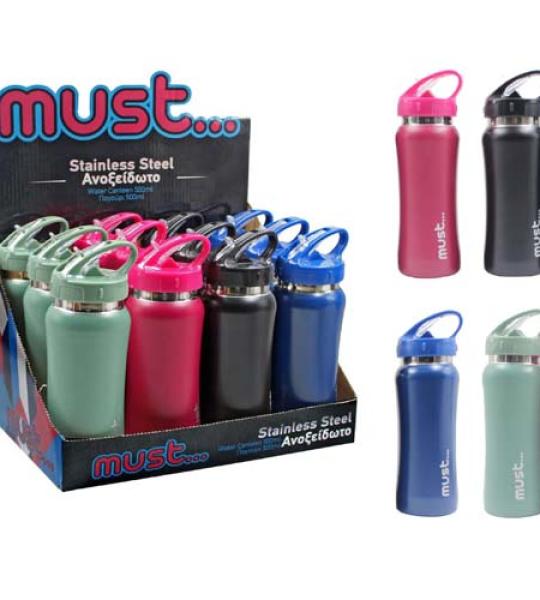 MUST STAINLESS STEEL WATER CANTEEN 4 DES