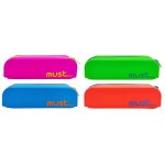 MUST SILICONE PENCIL CASE 4 CLRS