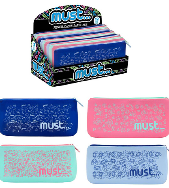 MUST SILICONE PENCIL CASE FLAT
