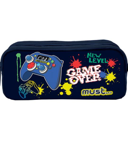 MUST ENERGY 2 ZIPPER PENCIL CASE - GAME