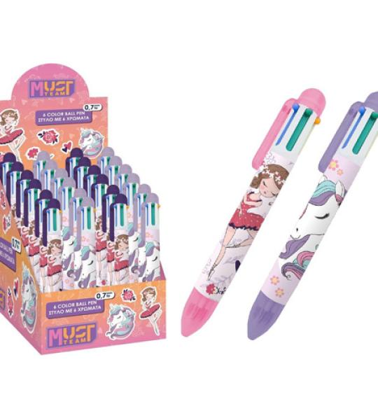 MUST 6 COLOUR PEN  GIRLS