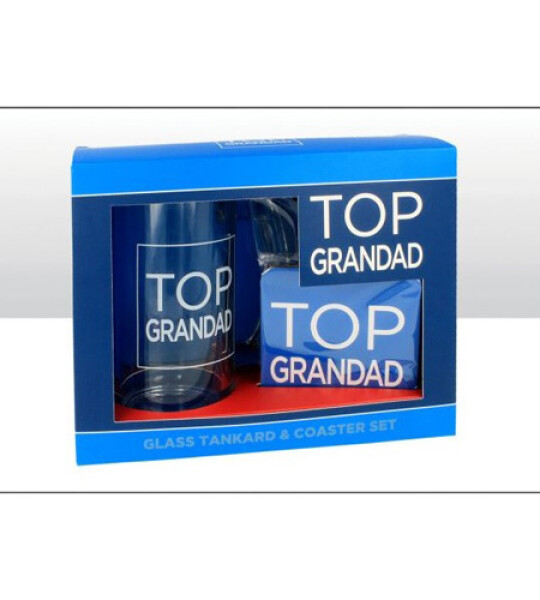 TANKARD GLASS + COASTER SET - TOP GRANDA