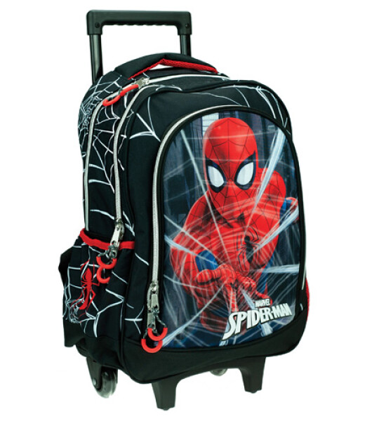 SPIDERMAN BLACK CITY OVAL TROLLEY BAG