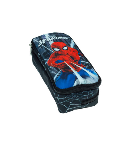 SPIDERMAN BLACK CITY OVAL PENCIL CASE