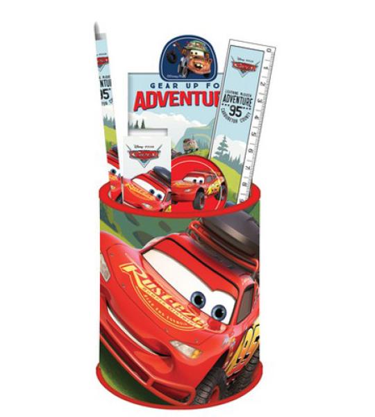 CARS STATIONERY SET IN POT
