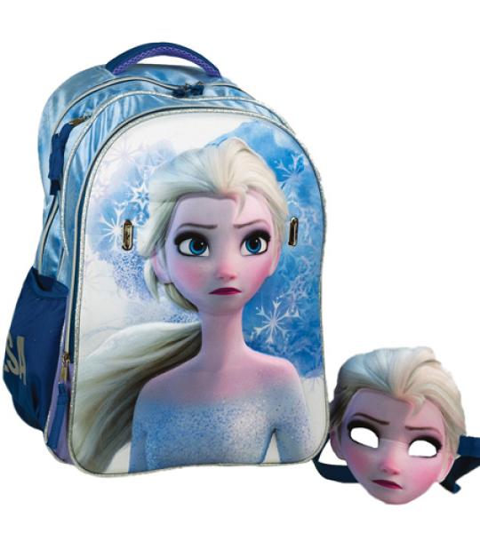 FROZEN ELSA OVAL BACKPACK WITH MASK