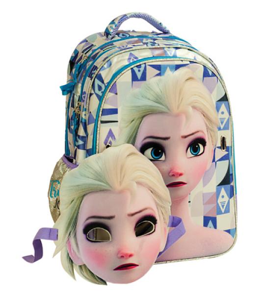 FROZEN ELSA OVAL BACKPACK WITH MASK