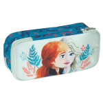 FROZEN OVAL PENCIL CASE 2 ZIP