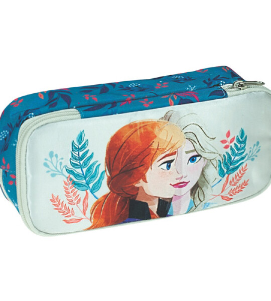 FROZEN OVAL PENCIL CASE 2 ZIP