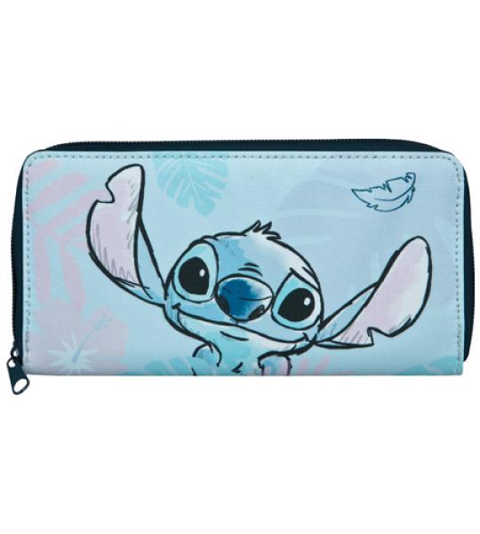 STITCH WALLET WITH ZIPPER