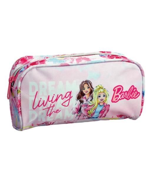 BARBIE OVAL PENCIL CASE 2 ZIP