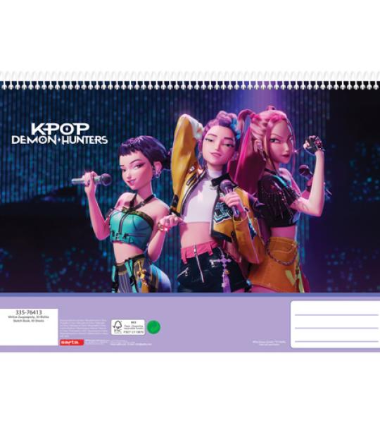 k-pop demon hunters sketch book a4 spira