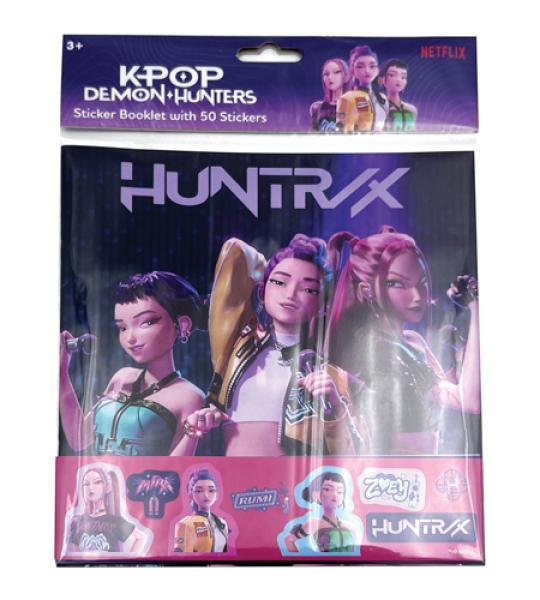 k-pop demon hunters sticker album with s