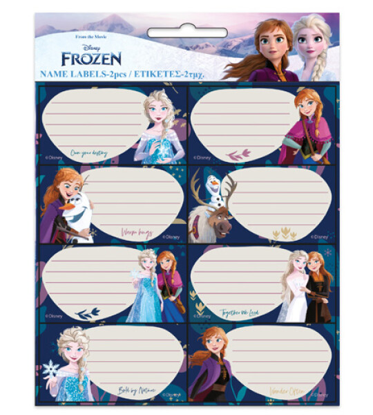 FROZEN 2 NAME LABELS