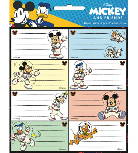 MICKEY NAME LABELS
