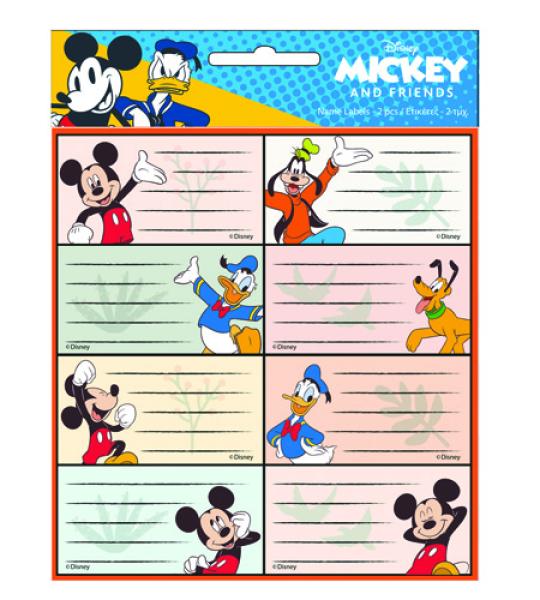 MICKEY NAME LABELS