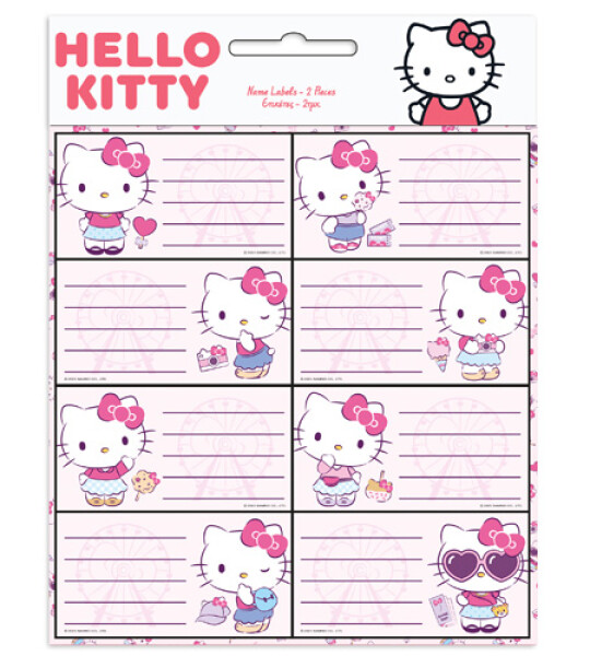 HELLO KITTY NAME LABELS