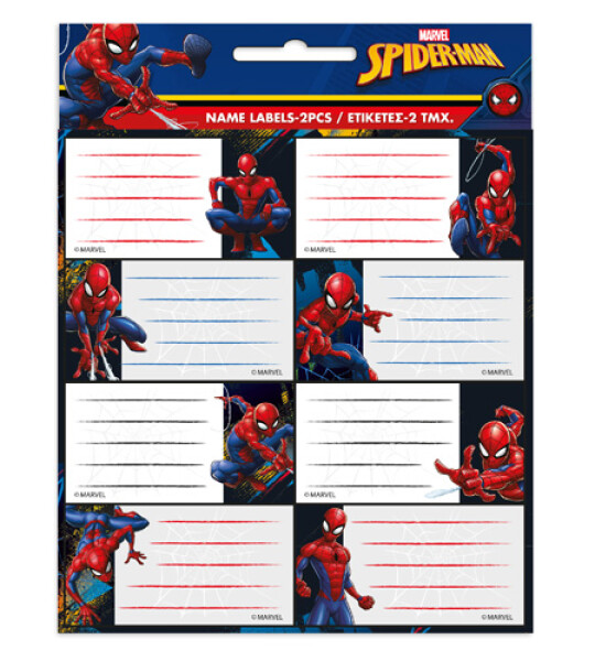 SPIDERMAN NAME LABELS