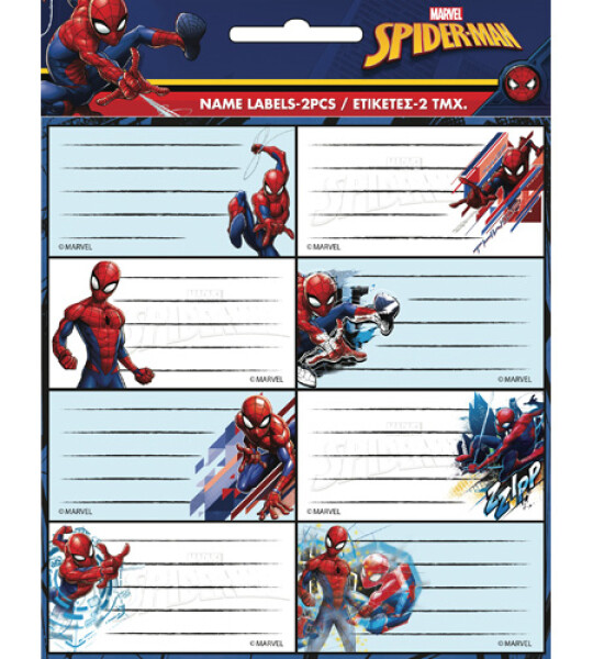 SPIDERMAN NAME LABELS